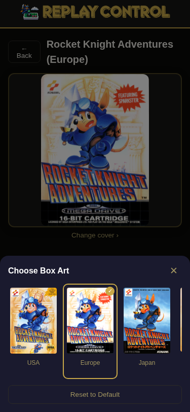 Box art variant picker