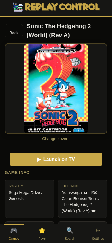 Game detail - Sonic the Hedgehog 2