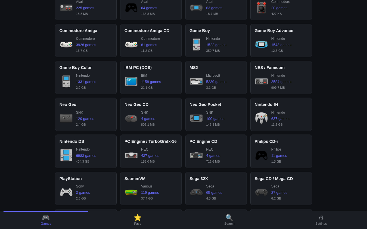 Desktop systems grid with populated and empty systems
